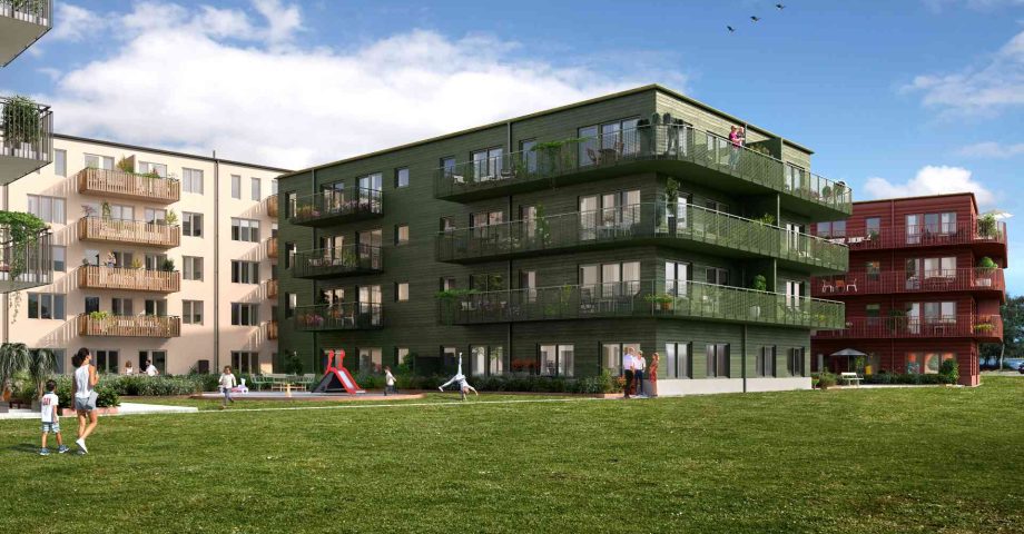 Över 100 nya bostäder – med utsikt över vattnet Logo