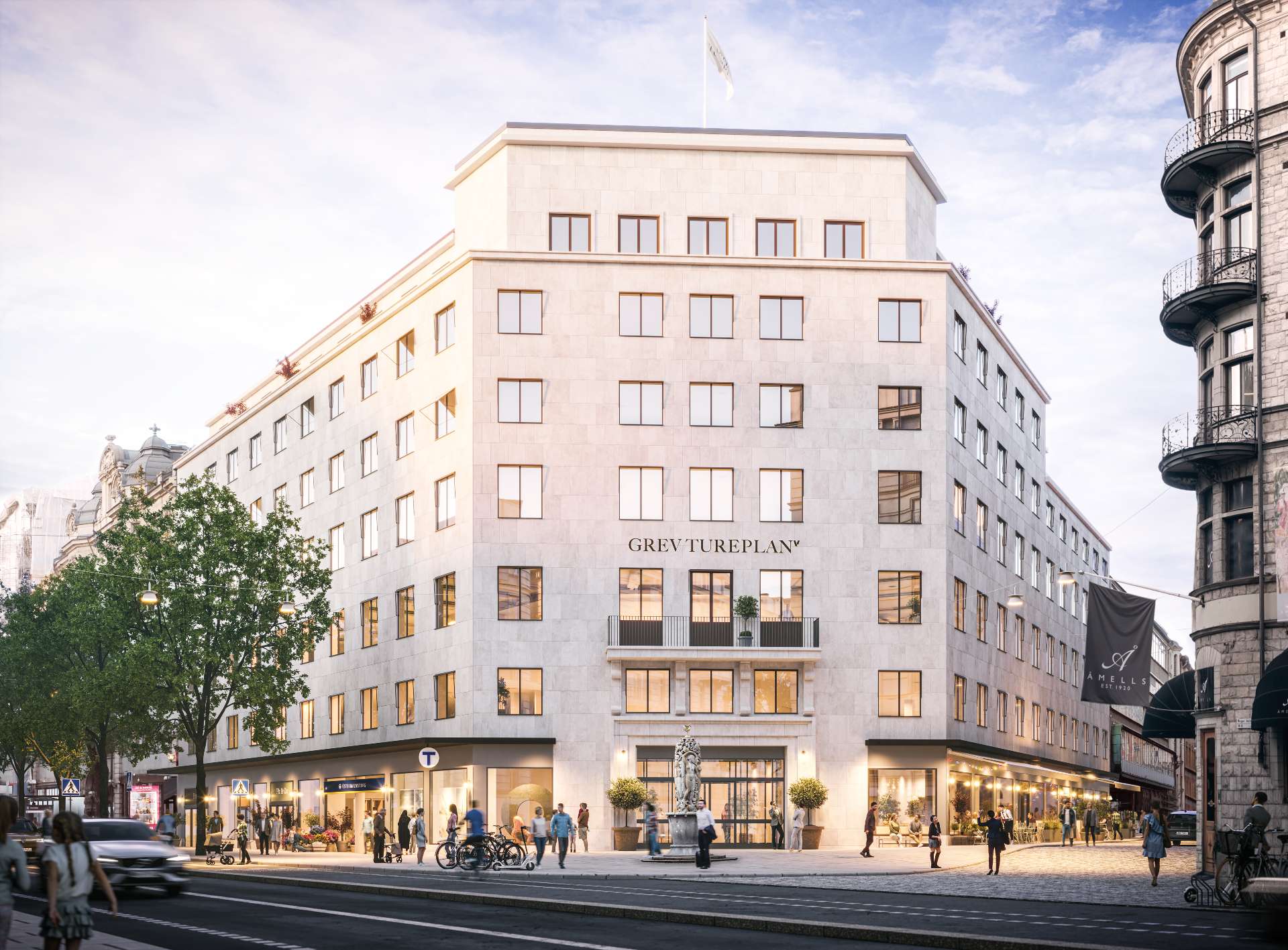 Påbyggnad Grevtureplan. Bild från Vasakronan.