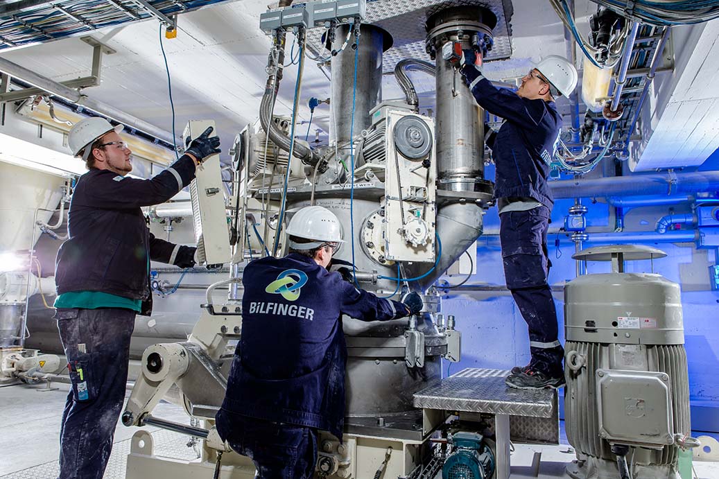 Underhållsingenjörer från Bilfinger i arbete. Bild: bilfinger.com