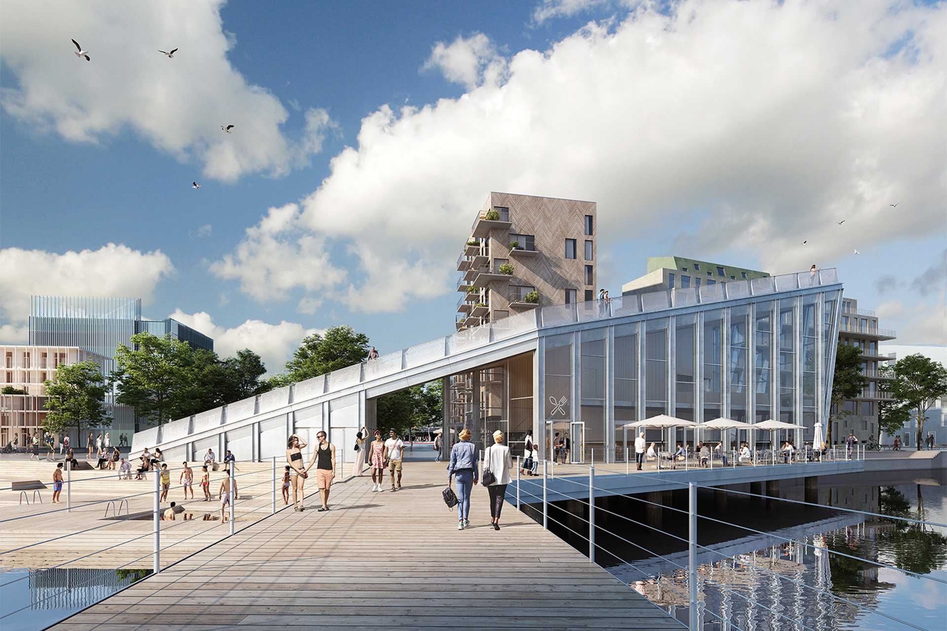 Åhlin & Ekeroth uppför kajbyggnad i Norrköping