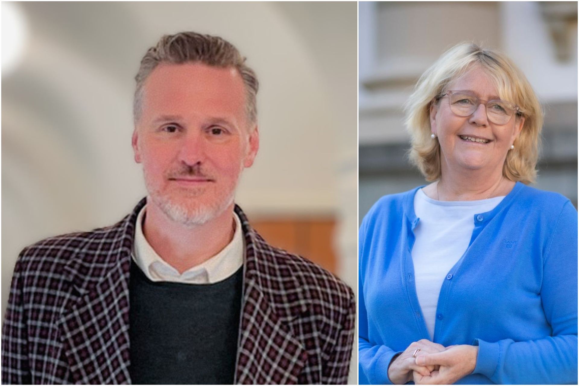Max Elger och Irene Svenonius. Bildkälla: SFV/Moderaterna.