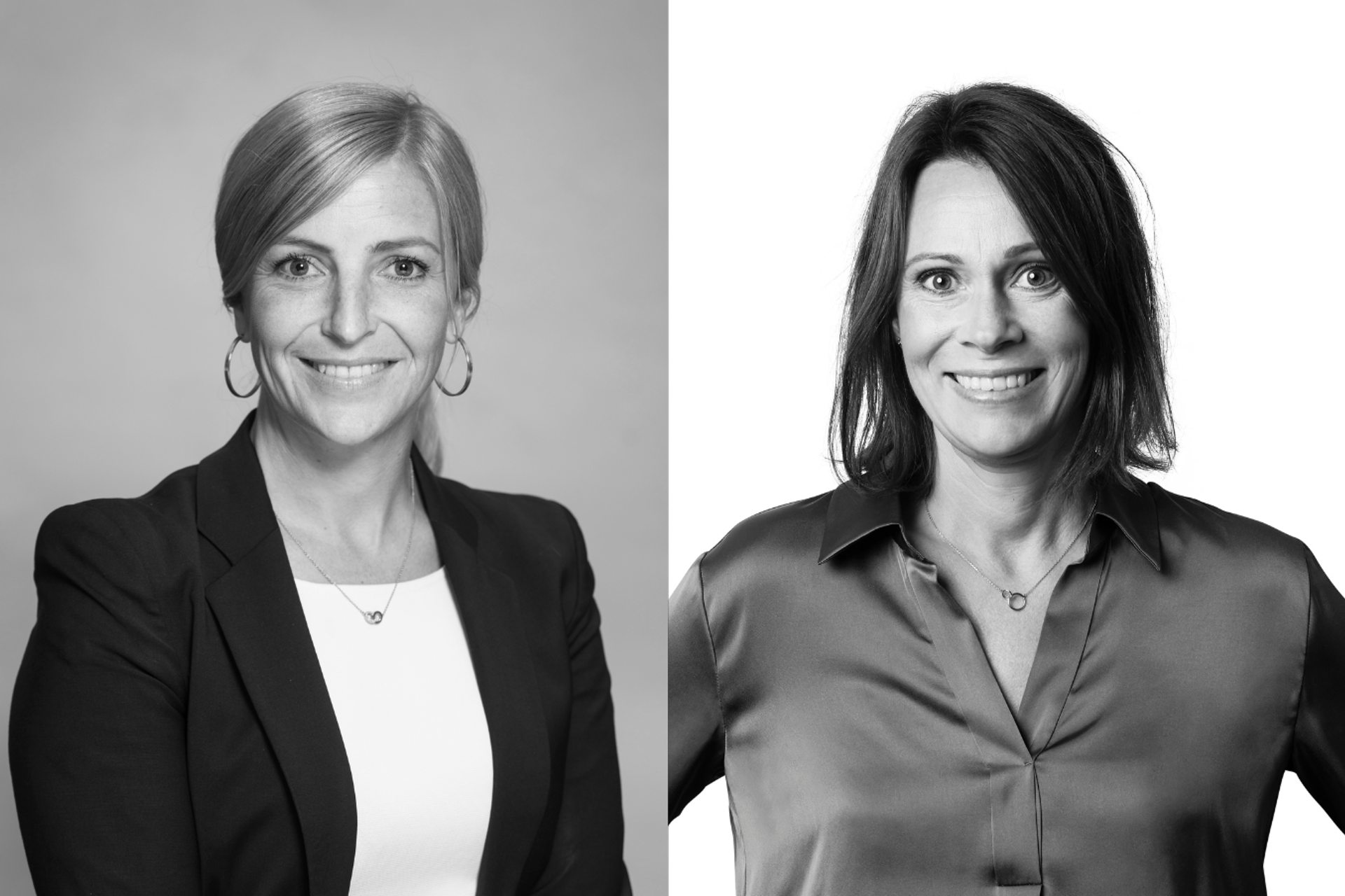 Från vänster: Linda Flydén, Head of Sustainability Nordics & Catharina Gorthon, Head of Marketing and Communications Nordics. Bildkälla: Panattoni.