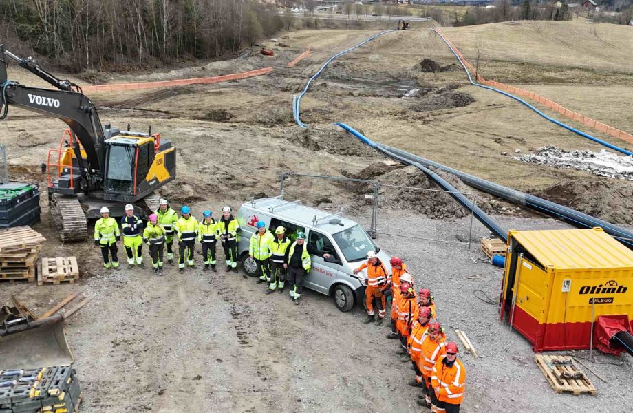 Peab bygger en mil huvudledning