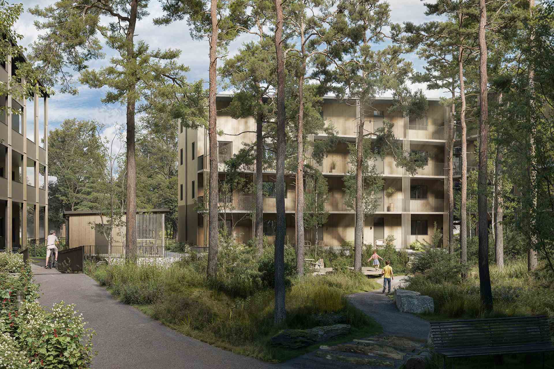 Bygger lägenheter mitt i villakvarter