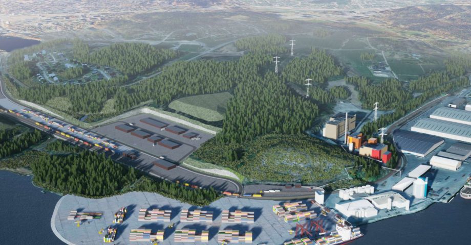 Logistikpark färdigställd ett år i förtid – blev 40 miljoner billigare Logo