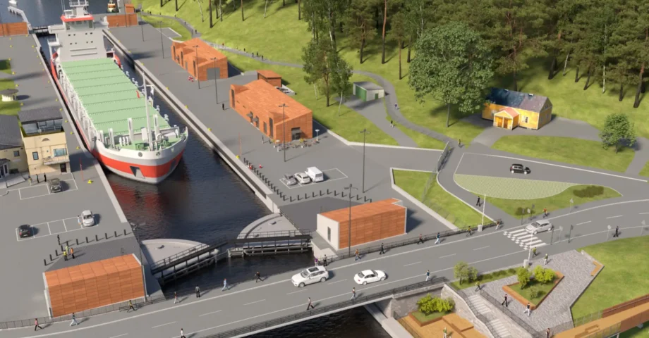 Södertälje sluss byggs om för långsiktigt pålitlig sjöfart Logo