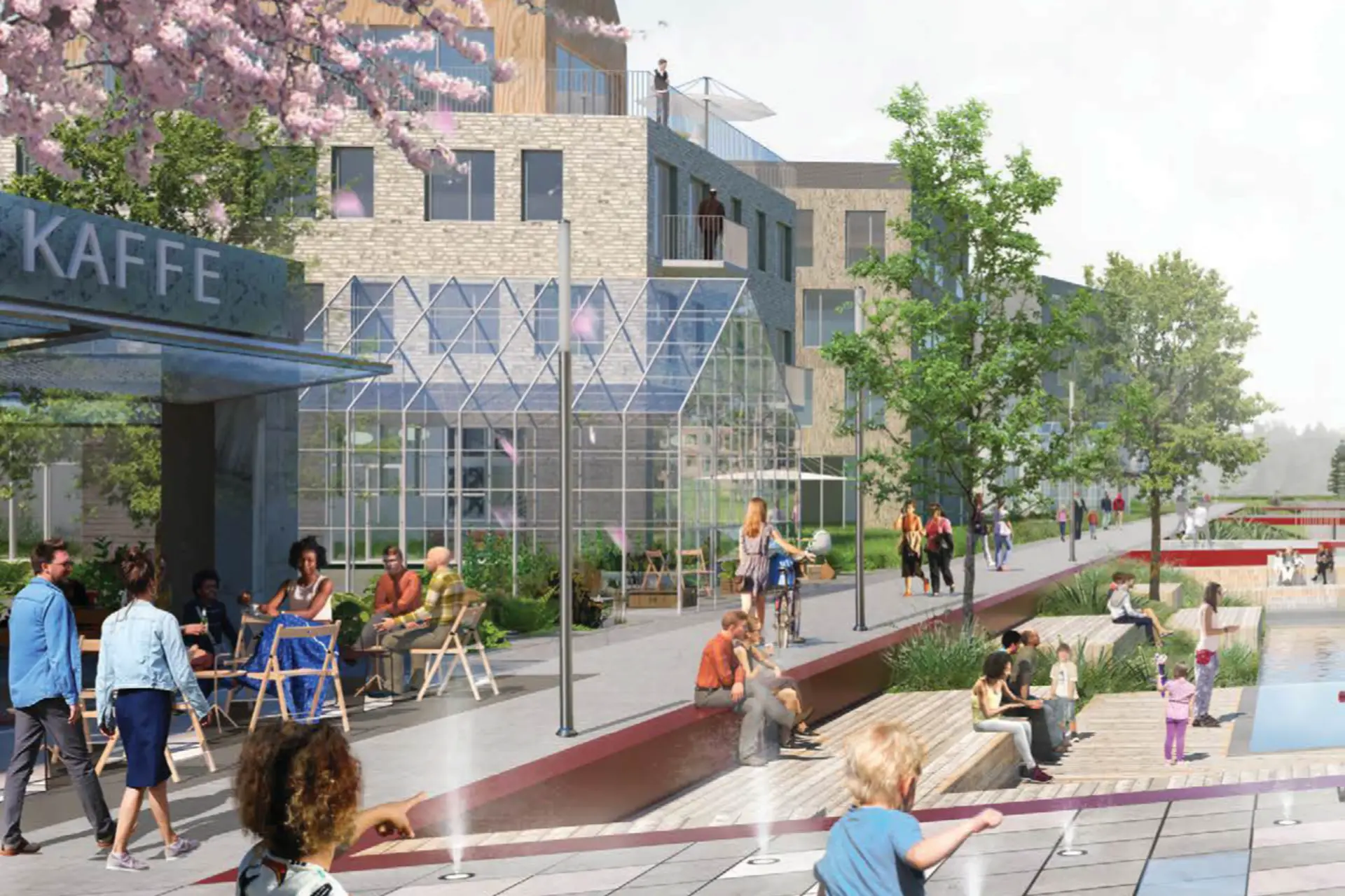 Vattenpark blir blå ådra genom Sätra