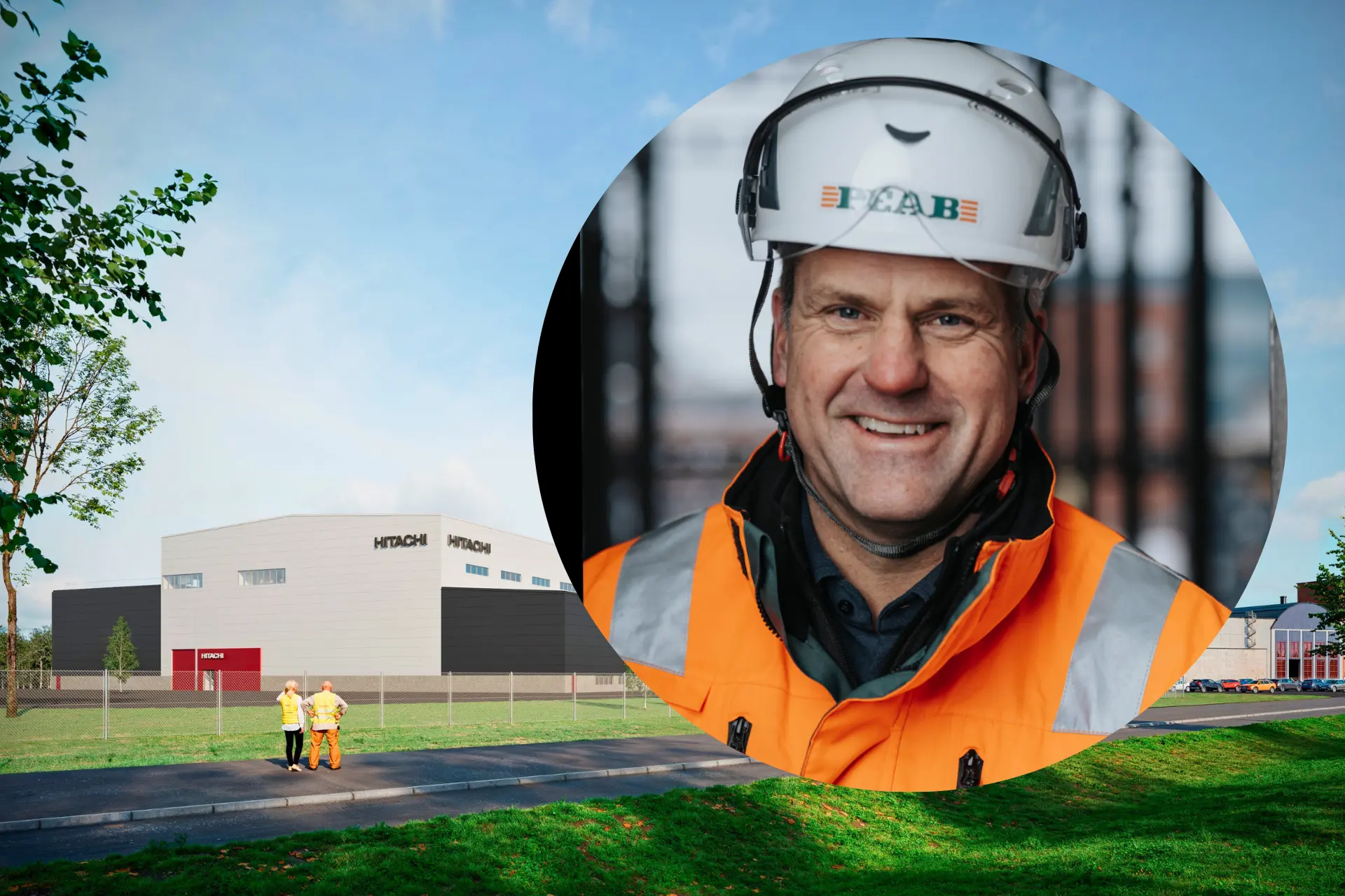 Stefan Danielsson, affärsområdeschef Bygg på Peab. / Visionsbild: Hitachi Energy Ludvika