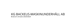 KG Backeus Maskinunderhåll & Svets AB Logo