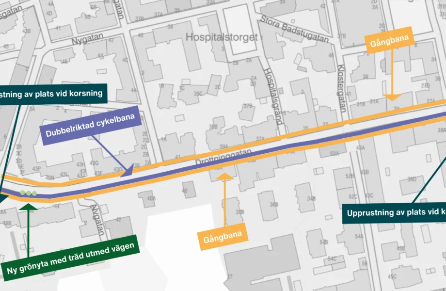 Byggstart för Linköpings nya bussgata