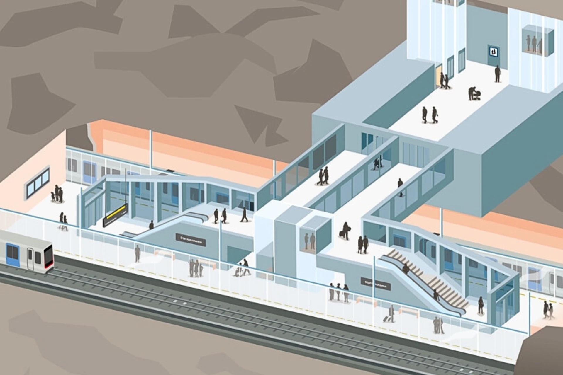 Så ska stationerna på Gul linje se ut