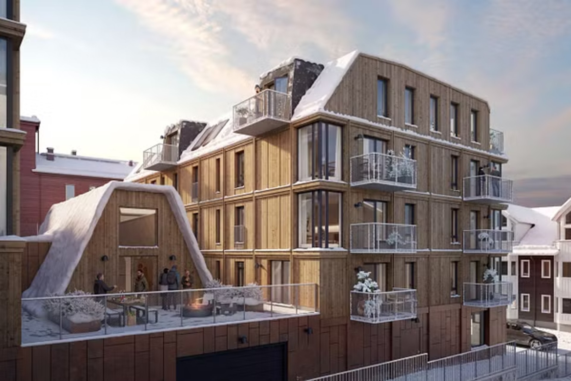 Nybygget kombinerar fjäll med urban puls