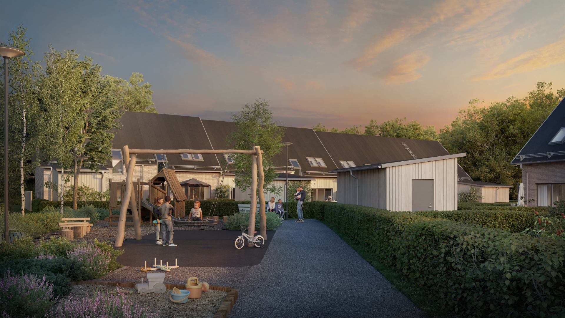 Peab bygger klimatsmarta radhus i ny stadsdel