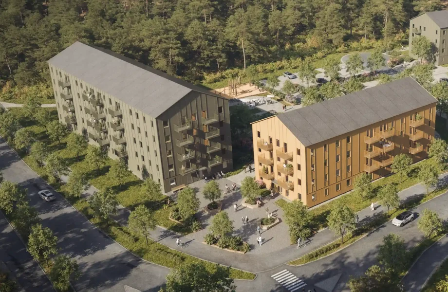 Här byggs 140 nya hyreslägenheter