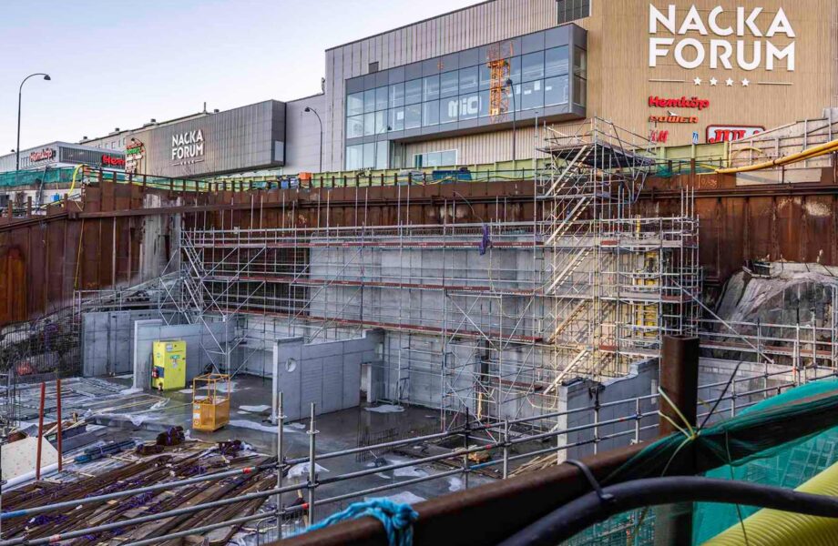 Layhers ställningssystem centralt i bygget av Nya tunnelbanan