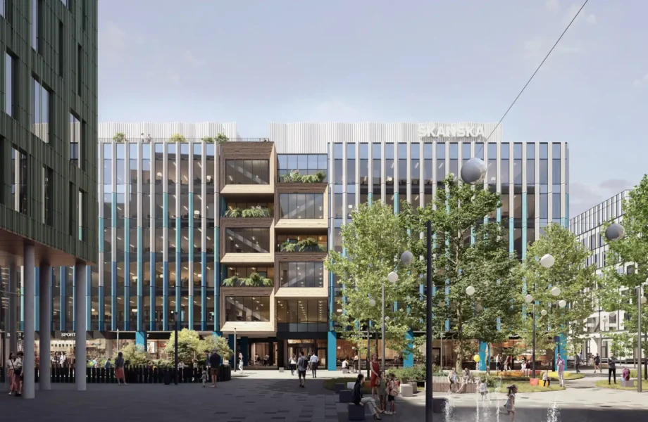 Skanska investerar 820 miljoner i kontorskomplex