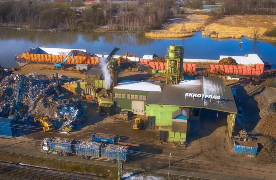 Brand i Skrotfrags anläggning