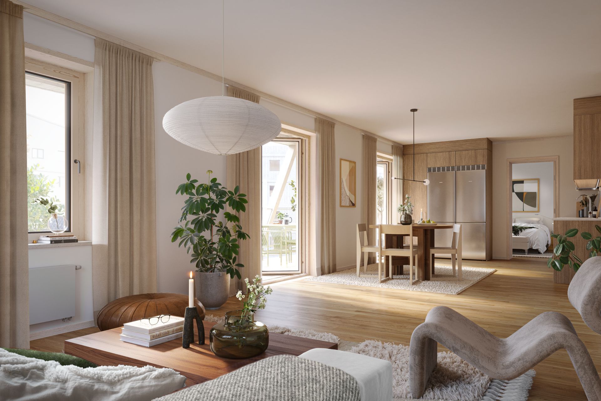 Trä i fokus när flerbostadshus byggs i Klockelund