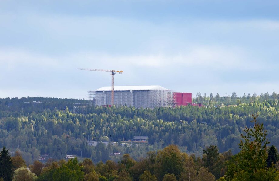 Layhers väderskydd säkrar bygget av nya Riksarkivet