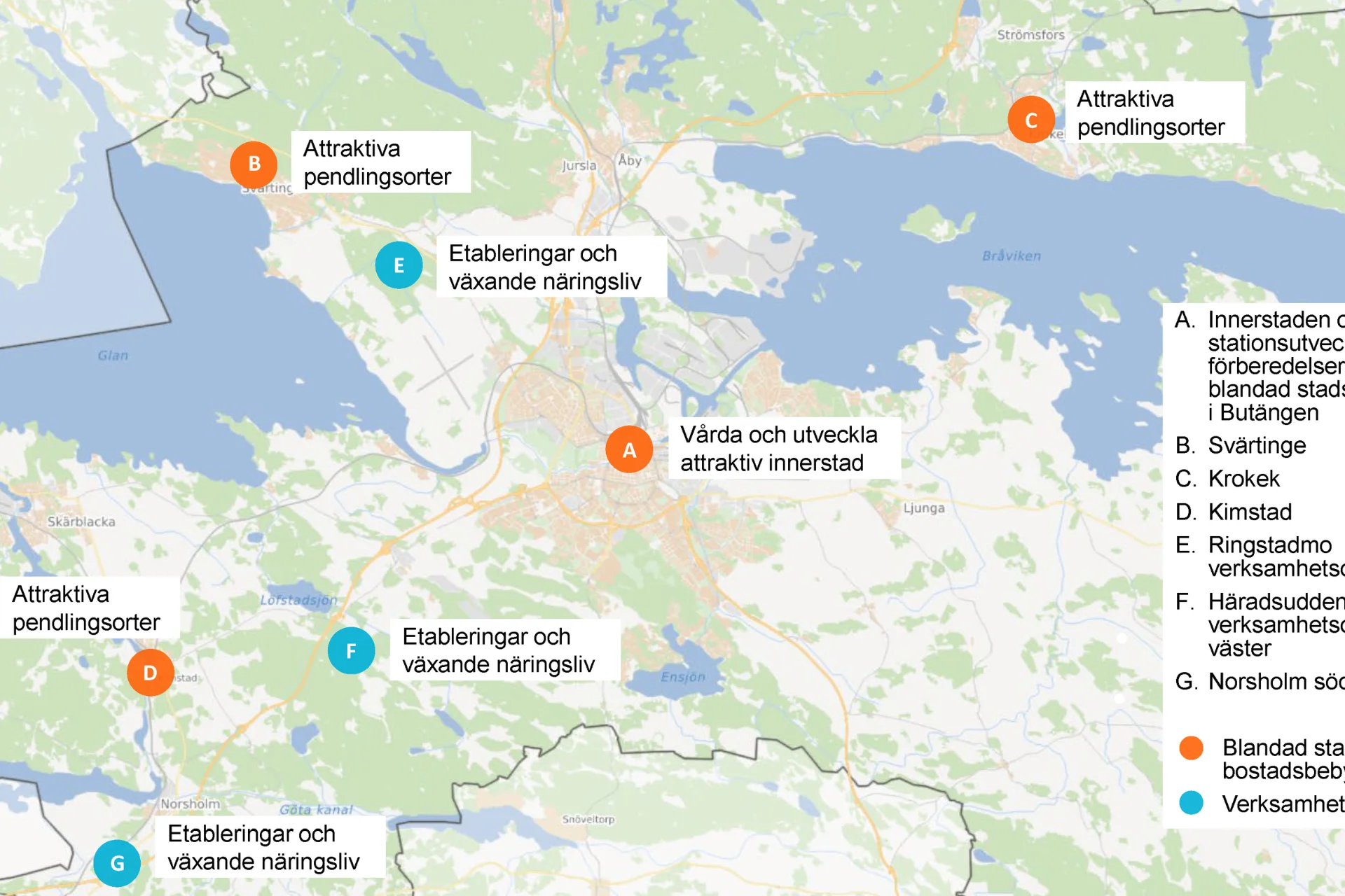 Här ska det byggas i Norrköping - nya planen