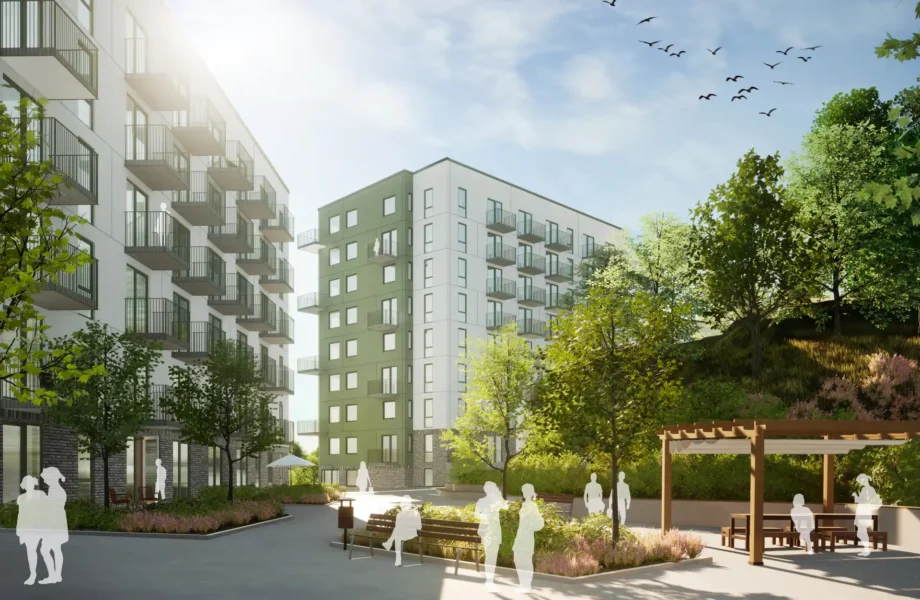 Här uppför ByggVesta 800 nya bostäder