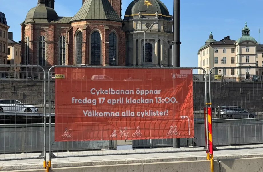 Då invigs efterlängtade cykelbanan