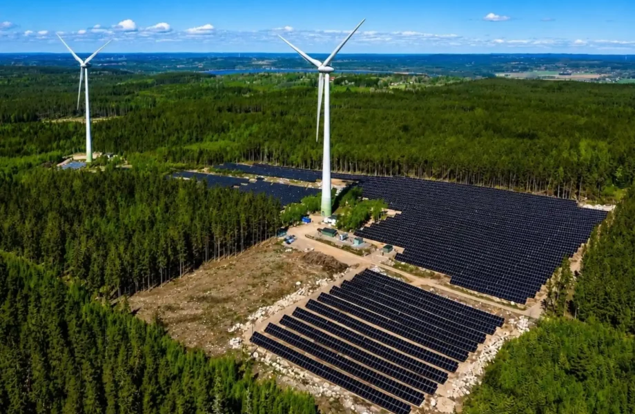 Efter förvärvet – nu är solparken i drift