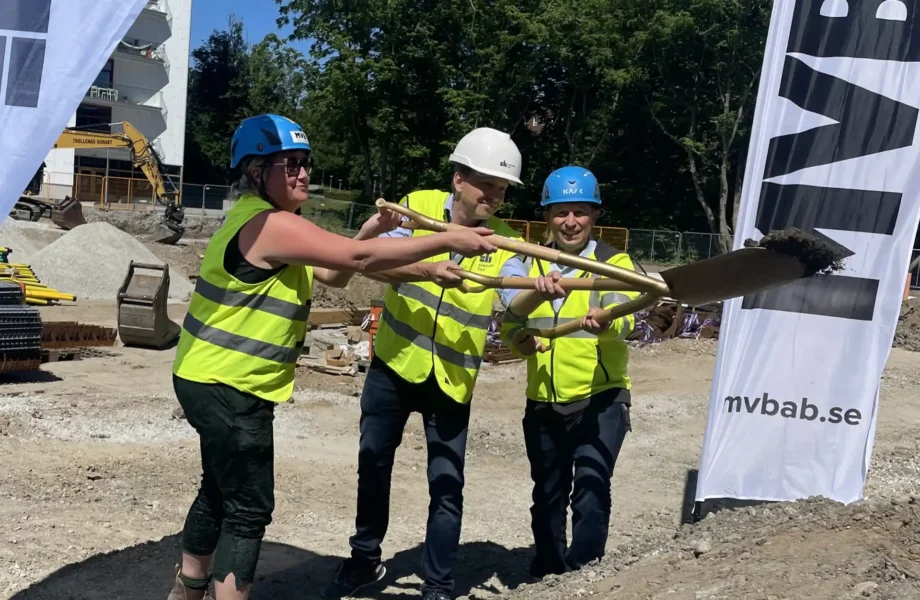 MVB tar första spadtaget för 179 nya hyresrätter