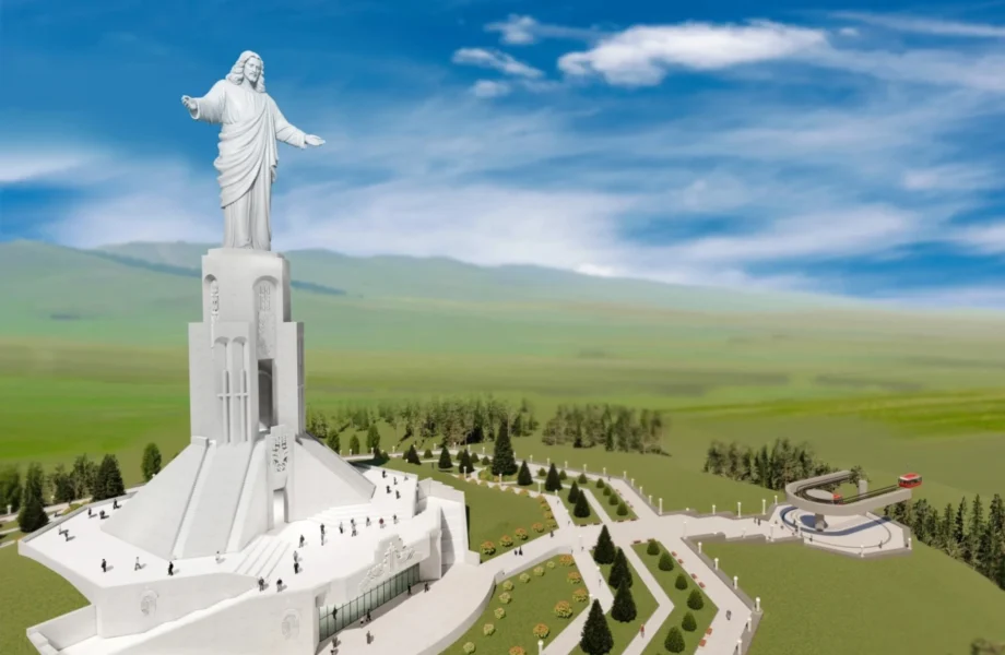 Här byggs världens högsta Jesus-staty
