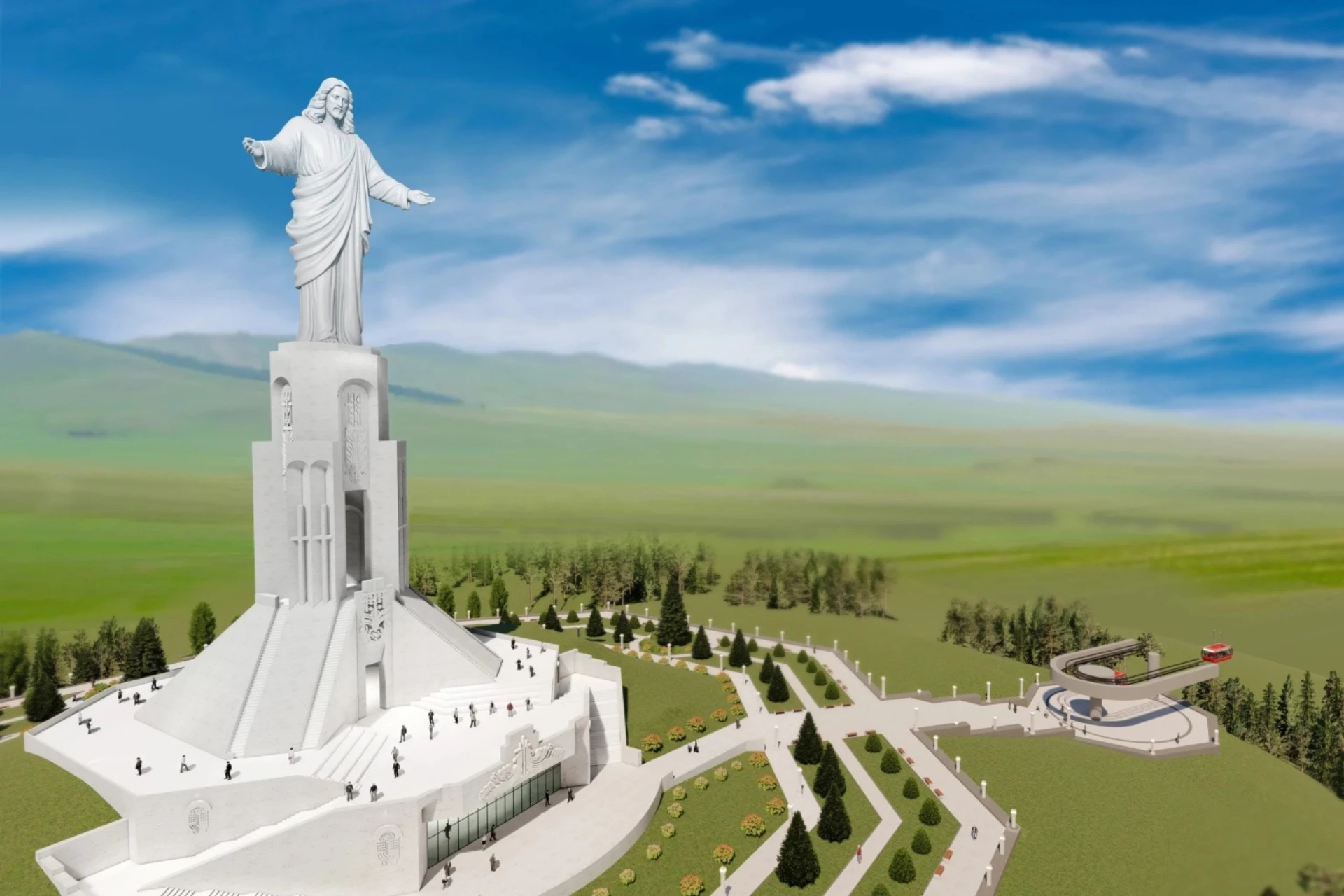 Här byggs världens högsta Jesus-staty