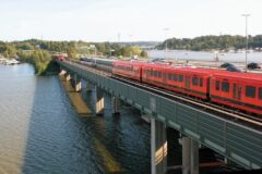 Tekniskt krävande arbete när stora bron repareras