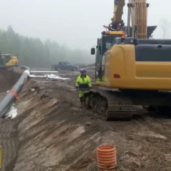 Myndigheten inspekterar schaktningsarbeten