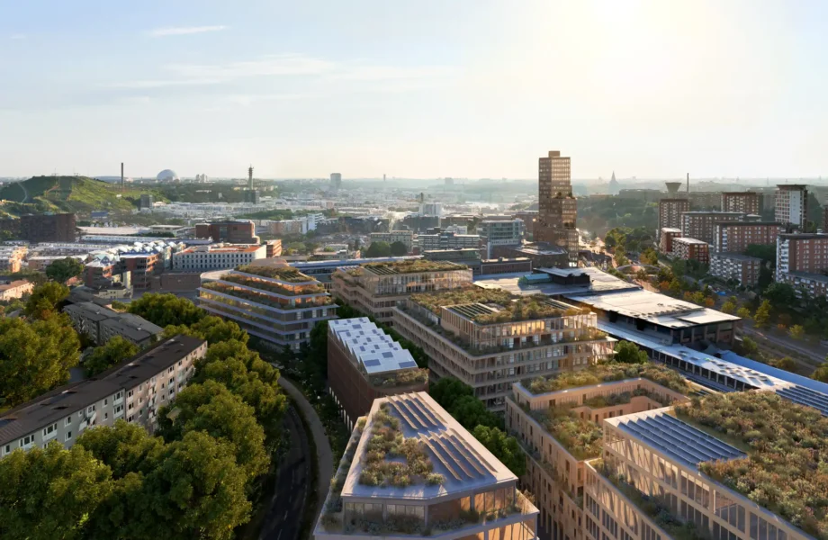Här byggs världens största trästadskvarter - i Sverige